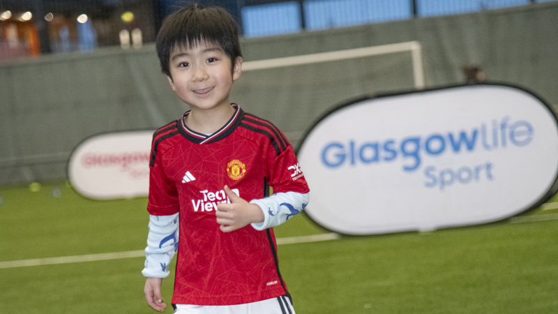 Child with a football